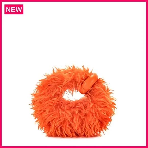 Vegan Leather Top Handle Bag, 7.8x6.9 Inches, Fits Powder Lipstick - Picture 4 of 6